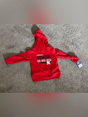 Team Athletics University Nebraska Huskers Pullover Hoodie 3T Toddler Boy Girl